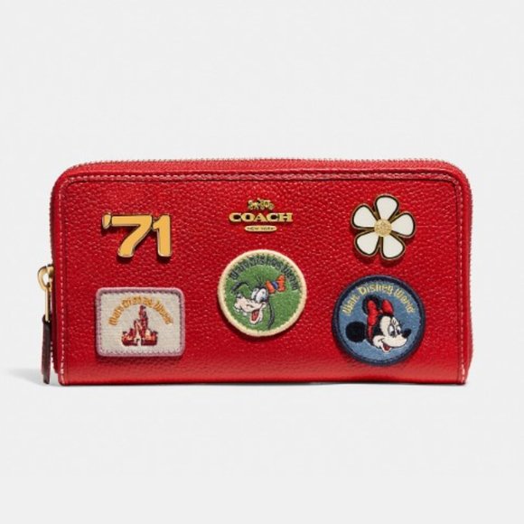 NWT Disney X Coach Set Kitt Messenger Crossbody Purse Wallet Card Patches Mickey - Picture 4 of 14